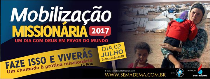 Secretaria de Missões da AD no Maranhão convoca igrejas para Mobilização Missionária