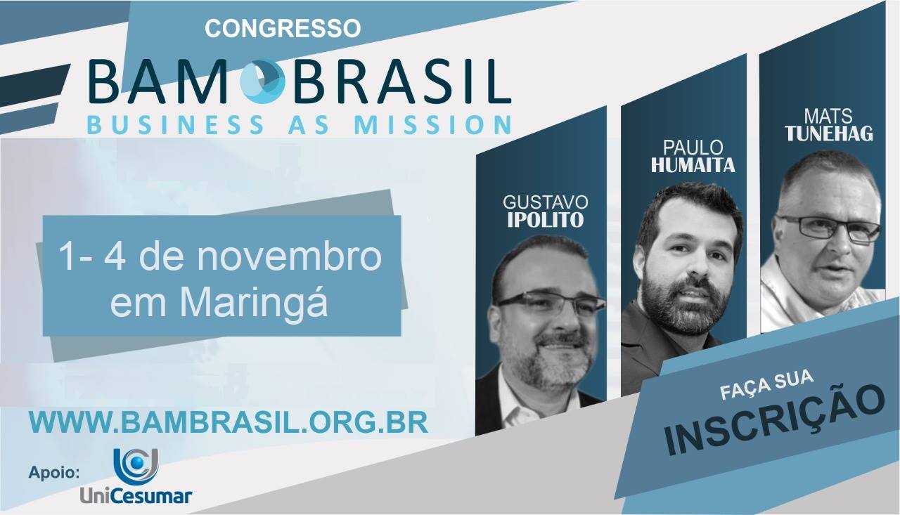 Brasil recebe congresso sobre negócios como missões com palestrantes reconhecidos mundialmente