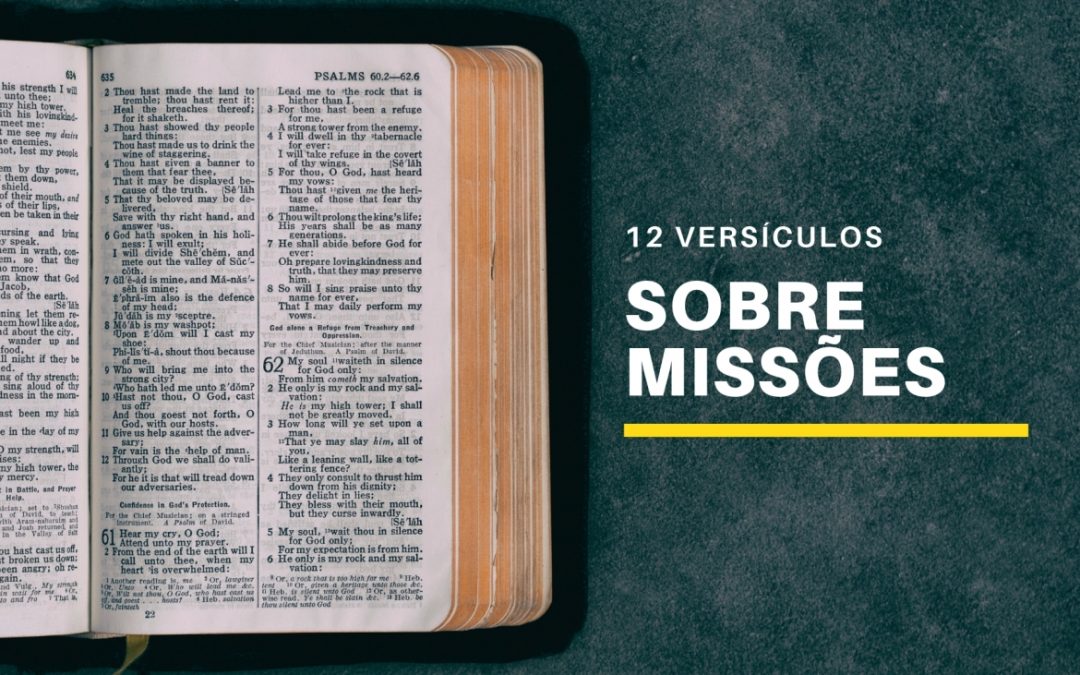 12 versículos bíblicos sobre missões