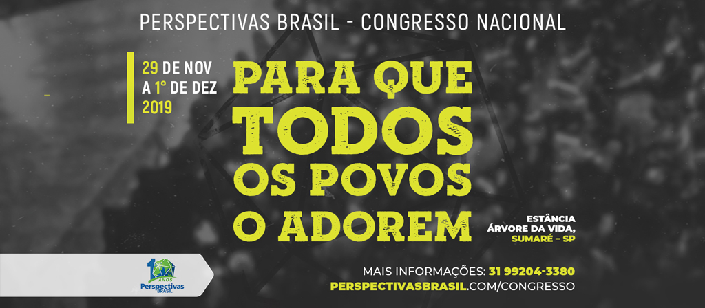Brasil recebe primeiro Congresso Nacional Perspectivas, evento será em Dezembro
